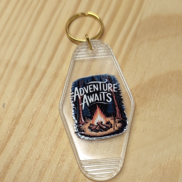 Hand Crafted Other - Adventure Awaits Glow In The Dark Key Chain